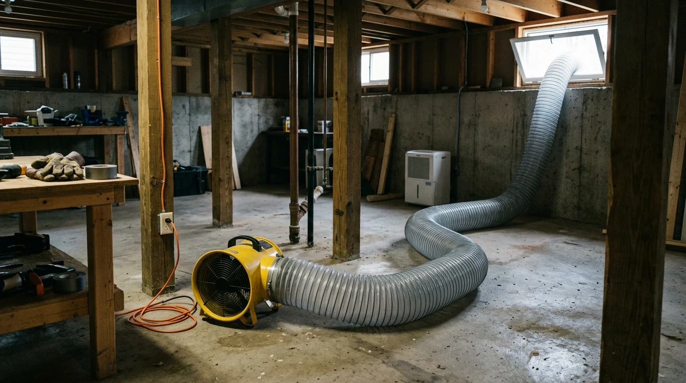 32FT PVC Flex Duct for 12-Inch Exhaust Fans