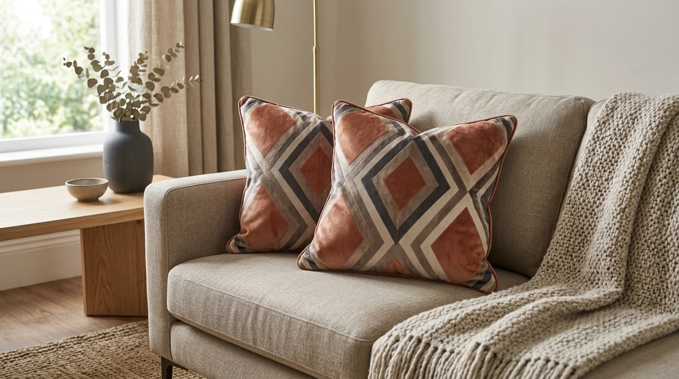 Suede Geometric Cushion Cover 18x18: Style & Fit Guide